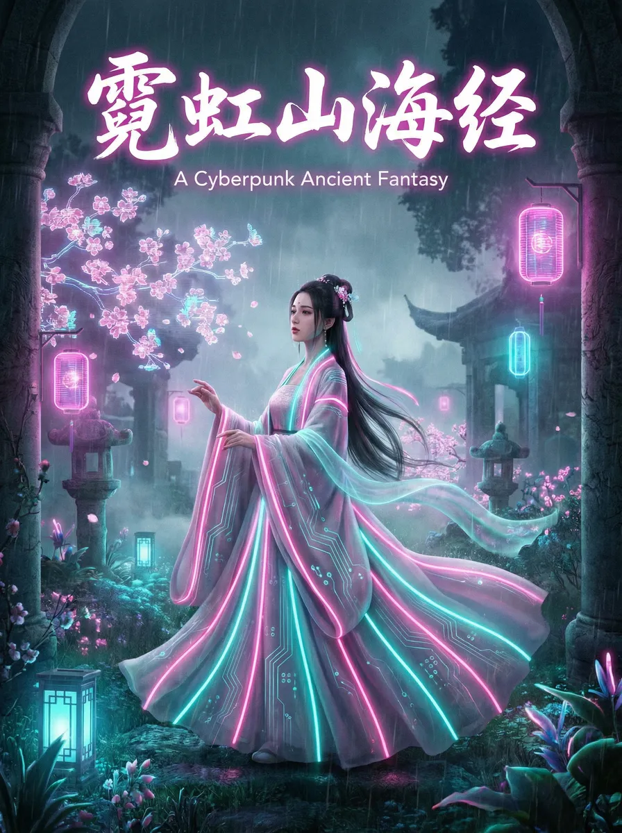 日韩一卡二卡3卡四卡2022精品 古风奇缘短剧 - 霓虹山海经海报
